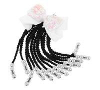 VICASKY Synthetic Long Braid Ponytail Hair Extension with Beads and Clip Lightweight Comfortable Hairpiece for Role Play School Performances Halloween and Special Occasions