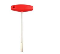 VICASKY T Shape Sleeve Wrench Concealed Spoke Tool for Bike, Red | Tool Steel and Plastic Build, Hexagonal Hole Design, Handy in Tight Spots, Professional Use at Home