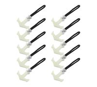 VICASKY T-Shaped Zipper Pulls Sturdy Zipper Pull Cord Extensions 10pcs with Rope and Silicone Material, Easy and Universal Compatibility, for Thick Jackets and Backpacks
