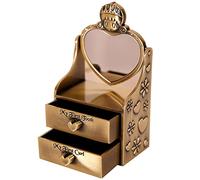 VICASKY Teeth Storage Box Metal Retro Keepsake Tooth Case and Curl for Newborn Memory