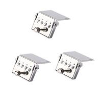 VICASKY Tenor Banjo Tailpiece Silver Plate Guitar Tailpiece Bridge Plate for Diy Repair and Improved Sound Quality String