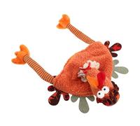 VICASKY Thanksgiving Turkey Beanie for Adults Reusable Cozy Plush Hat for Carnival and Holiday Celebrations