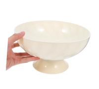 VICASKY Thickened Pedestal Fruit Holder Bowl with Draining Detachable High Base Snack Plate for Fresh Fruit and Dessert Dishwasher Safe Kitchen and Dining Table Decor