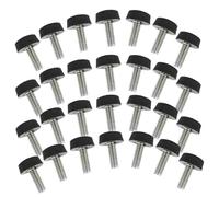 VICASKY Threaded Furniture Levelers Fine-tuned Leveling Function 30pcs Small Size Pp Material for Furniture Legs and Tables for Heavy Desks and Conference Room Tables