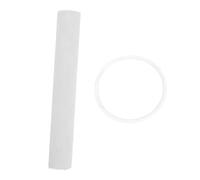 VICASKY Tibetan Music Bowl Stick Producing Relaxing Sound and Tapping Singing Bowls Crystal with Sheepskin Mallet and Rubber Cushion in White for Meditation