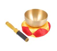 VICASKY Tibetan Singing Bowl Meditation Bowl Cushion Stick Handmade Healing Instrument