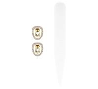 VICASKY Tooth Jewelry Grill Single Tooth Grille, Gold Plated Copper Bling Mouthpiece, 1 Set Removable for Stage and Costume Parties