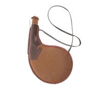 VICASKY Traditional Leather Bota Bag Portable Water Storage Pouch for Outdoor Desert Treks Camping Historical Reenactments Lightweight Canteen Holder
