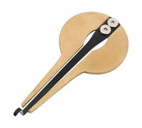 VICASKY Traditional Musical Instrument Maultrommel Mouth Harp Jaw Harp Golden Circular Portable Elegant Design Unique Mongolian Throat Singing Tone Versatile Application for Performances