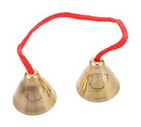VICASKY Traditional Ringing Bell Handheld Meditation Tool Brass Chime for Sound Healing Musical Instrument for Boys and Girls Educational Percussion Toy Enhance Spiritual Balance