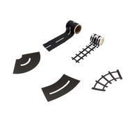 VICASKY Traffic Washi Tape for DIY Road and Train Track Model Portable Small with Traffic Sign Stickers Easy Peel Decals for Creative and Educational Craft Activities