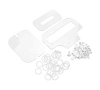 VICASKY Transparent Acrylic Hamster Cage Accessories with Plastic Screws Nuts and Fixing Sheets DIY Flexible Kit for Gerbils Mice and Small Pets Easy Maintenance and Multicage