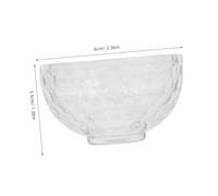 VICASKY Transparent Crystal Ritual Bowl Mini Sacrificial Glass Serving Bowl for Buddhist Water Offering and Meditation Yoga Supplies Decorative Table Centerpiece