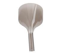 VICASKY Transparent Gray Hair Cutting Face Mask Cover for Barber Salon Durable Plastic Protective Hairdressing Shield with Slip Handle Prevents Hairspray and Hair Residue Face Easy to