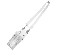 VICASKY Transparent Hairdresser Scissors Pouch Portable Crossbody Organizer Bag with Belt for Professional Hair Stylists Durable Clear PVC Tool Storage for Hairdressing Equipment Compact