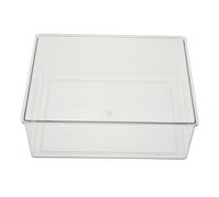 VICASKY Transparent Hamster Bath Container Sturdy Plastic Pet Bathing Basin Compact for Guinea Pig Dwarf Gerbil Bathroom Use Easy to Observe and Store