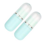 VICASKY Travel Capsule Brush Retractable Makeup Brush 2Pcs Mini Compact Size Bamboo Handle Soft Bristles Blush and Foundation Application Portable for Travel and Daily Use