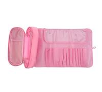VICASKY Travel Pouch Toiletry Organizer 9.8x7.1x2.4inch Cushioned Surface Large Flap Closure Polyester Thick Fabric Foldable Makeup Brush Roll Bag for Travel and Home