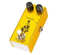 VICASKY Tremolo Guitar Effect Pedal Simulation Classic Tube Amplifier Unique Design Yellow Alloy Fine-tuning Device Photoelectric Tube Circuit for Guitar Children