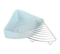 VICASKY Triangle Corner Ceramic Pet Potty Pad Holder Hamster Toilet Bunny Litter Pan with Electroplated Internal Grid Prevents Feet Scratches Safe for Pets Bathroom Home Use