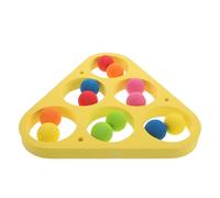 VICASKY Triangle Floating Rings and Eva Balls Pool Tossing Game Creative Summer Water Sports for Pool and Beach Activities for Family Fun