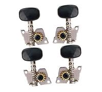 VICASKY Tuning Pegs for Precise String Alignment and Stable Tuning for Electric Guitars Zinc Alloy 2r2l 4pcs Replacement Tuners with Single Hole Design, Silver Colour, Great Endurance