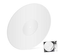 VICASKY Turntable Mat Acrylic Slipmat Static Brush Vinyl Pad Record Player Mat Record Protective Pad