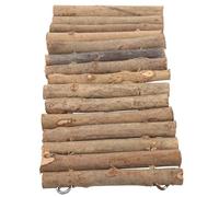 VICASKY Turtle Landscaping Hideout Wooden Stick Reptile Cave for Terrarium Decoration Safe Habitat Hide Hut for Turtles Basking and Playing Platform Stress Reducing Retreat