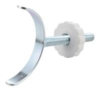 VICASKY U-shaped Alloy Guardrail Fixator for Safety Door Equipment, Practical Stair Cylindrical Accessories with Door-fence Gasket, Fixing Fittings for Guardrail Protection