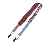 VICASKY Ukulele Strap Adjustable Pu Shoulder Strap for Soprano Concert and Tenor Ukuleles No Drill Design Skin-friendly Reduces Shoulder Stress Suitable for Performers