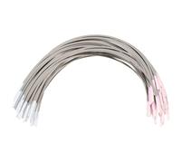 VICASKY Underwire Rings for Bras Rust-Resistant 25 Pairs Stainless Steel Silver Bra Support Rings 13.7x23.3mm for Professional Tailor Shop Use