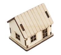 VICASKY Unfinished Wood House Model Kit with Realistic Architectural Details and Artistic Touch, Wooden Dollhouse Furniture Set for Birthday Presents and Collection Display, Enhancing