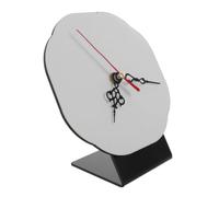VICASKY Unfinished Wooden Clock Dial Blank for DIY Crafts, 6x5 Inch Wood Clock Face with Smooth Surface and Visible Grain, for Classroom Craft Lessons and Community Workshops