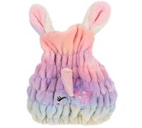 VICASKY Unicorn Hair Dryer Cap Absorbent Shower Cap Hair Towel Wrap for Women Soft Coral Fleece Material for Post-shower Use