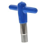 VICASKY Universal Drum Key Tuner Tool for Beginner Drummers T-shaped Zinc Alloy Drum Key with Blue Silicone Cover Lightweight and Anti-skid Design