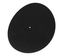 VICASKY Universal Fit Felt Record Player Turntable Mat for Vinyl Records Protects Sound and Enhances Play Black Acrylic Slipmat Vinyl Accessory