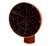 VICASKY Universal Hairdryer Diffuser End Attachment for Curly Hair Orange PC Material Hair Dryer Accessories Nozzle with Anti-frizz and Air Disperse Features at Home