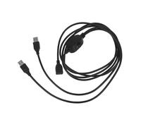 VICASKY USB Printer Sharing Device with Switch Dual USB Converter Cable for Two Computers Stable Data Transmission for Mouse Keyboard Sharing Space Saving Black Adapter for Home Office