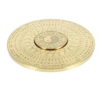 VICASKY Vintage Brass Chinese Compass Taoist Multi-functional Outdoor Portable Navigation Tool Small Lightweight Decorative Eight Diagrams Craft for Travel and Collectible Use