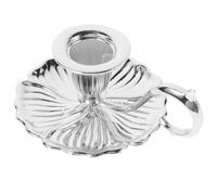 VICASKY Vintage Candlestick Holder with Handle - Retro Metal Taper Candle tealight Rack Pillar Stand Victorian Style for Table Centerpiece Wedding Festive Christmas Mantel Decoration