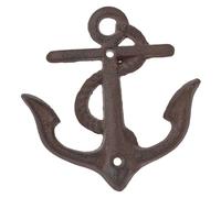 VICASKY Vintage Cast Iron Anchor Wall Hook Decorative Hanging Hook for Coats Bags Hats Rustic Nautical Style Organizer for Bathroom Bedroom Hallway Heavy Duty Iron Art Hanger