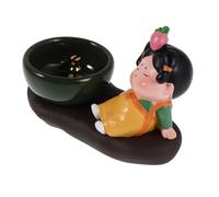 VICASKY Vintage Ceramic Incense Holder Handmade Porcelain Stick Burner for Home Office Yoga Relaxation Unique Artisan Craftsmanship Household Incense Burner