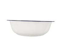 VICASKY Vintage Enamel Foot Bath Tub Classic White Soaking Basin for Foot Soaking Face Washing and Laundry Retro Enamelware Bowl for Home Decor and Practical Use