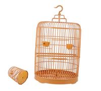 VICASKY Vintage Hanging Decorative Bird Cage Plastic Pet Cage Spacious Comfortable for Small Birds Parakeets Cockatiels with Craftsmanship