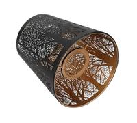 VICASKY Vintage Hollow Carved Forest Pattern Metal Lampshade Artistic Iron Light Shade for Table and Floor Lamps Soft Light Dispersion for Living Room Bedroom Study Decor