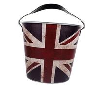 VICASKY Vintage Iron Ice Cube Bucket for Wine and Beer Cooling Thickened Rustic Barrel for Bars Restaurants Outdoor Parties Ktv Multipurpose Ice Holder with Smooth Edges for Safe Use