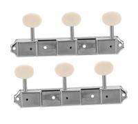 VICASKY Vintage Open Gear Tuning Pegs for Electric Guitar Left Right Metal Tuning Knobs Screws Replacement