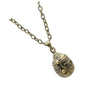 VICASKY Vintage Oval Pet Ashes Pendant Necklace Urn Memorial Jewelry for Pets Unique Cremation Souvenir Eye Catching Design
