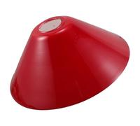 VICASKY Vintage Red Glass Lampshade Replacement for E27 Table Lamp, 247x99mm Retro Glass Light Shade for Desk, Study, Office and Library Task Lamps