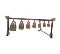 VICASKY Vintage-style Chinese Bell Instrument Chime with Zinc Alloy Material, Single-layered Jingle Bell Enhancing Focus and Hand-eye Coordination, for Home Decoration and Office